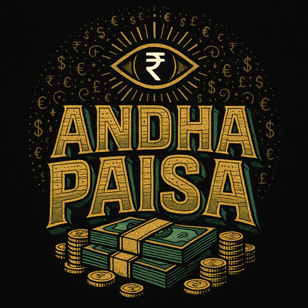 'Andha Paisa' Printed Oversized T-Shirt