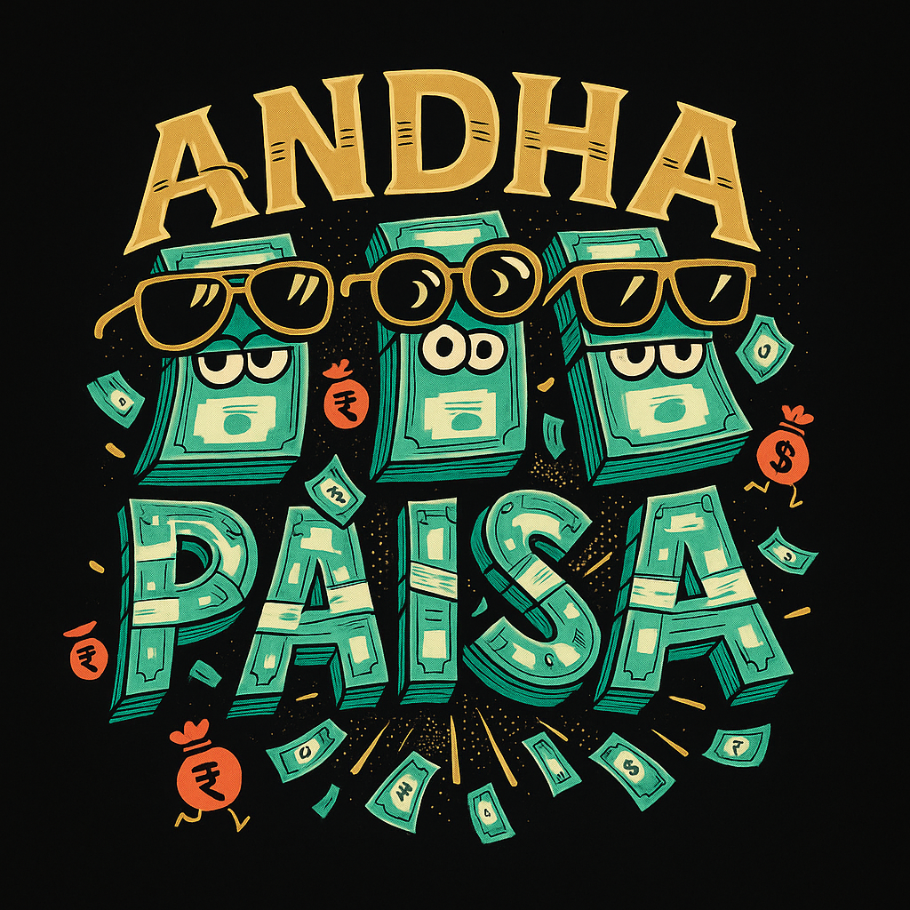 'Andha Paisa' Printed Oversized T-Shirt