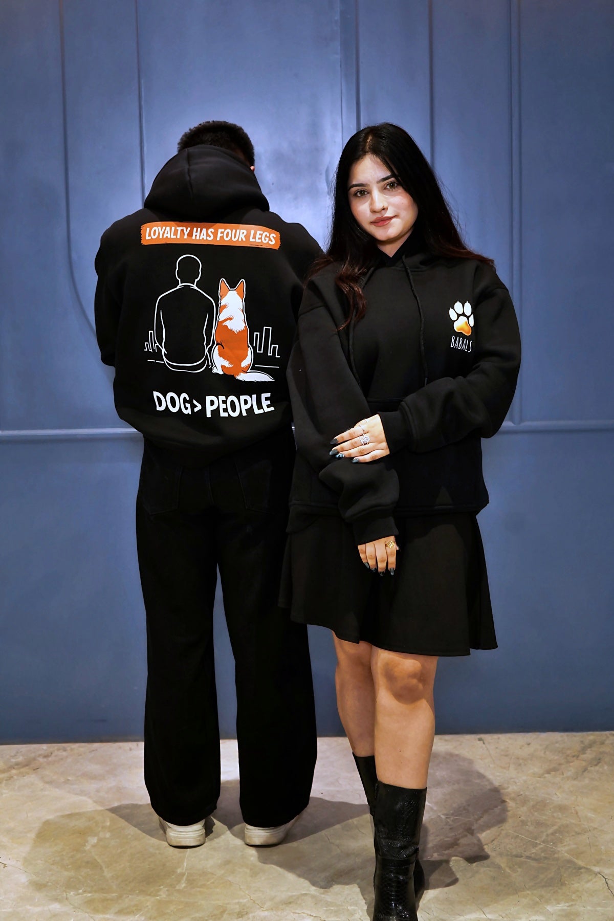 "DOG > PEOPLE" Oversized Hoodie