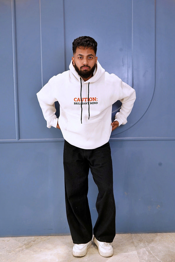 "GENIUS AT WORK" Oversized Hoodie