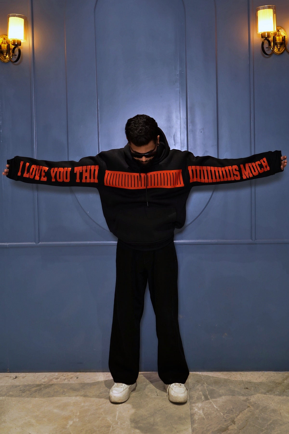 "I LOVE YOU THIS MUCH" Oversized Hoodie