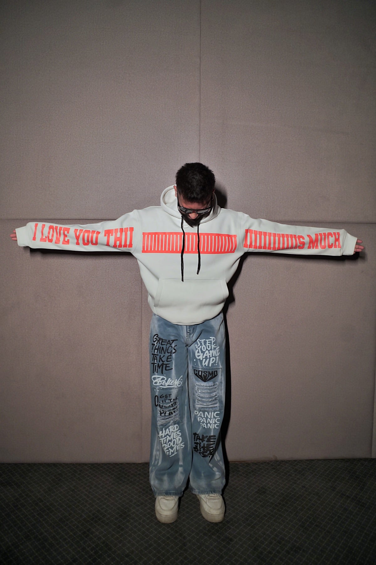 "I LOVE YOU THIS MUCH" Oversized Hoodie