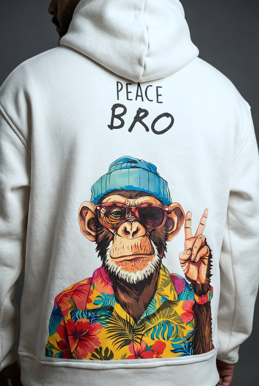 "PEACE BRO" Oversized Hoodie