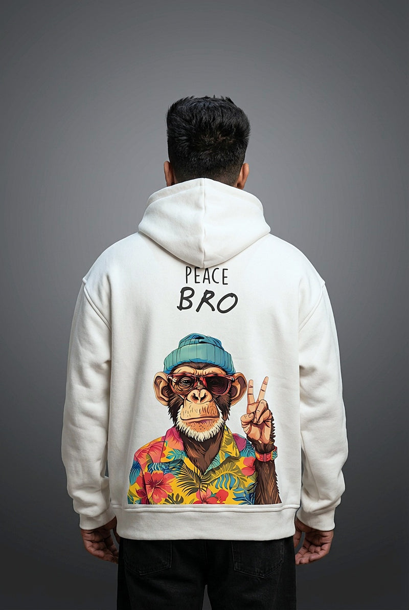 "PEACE BRO" Oversized Hoodie