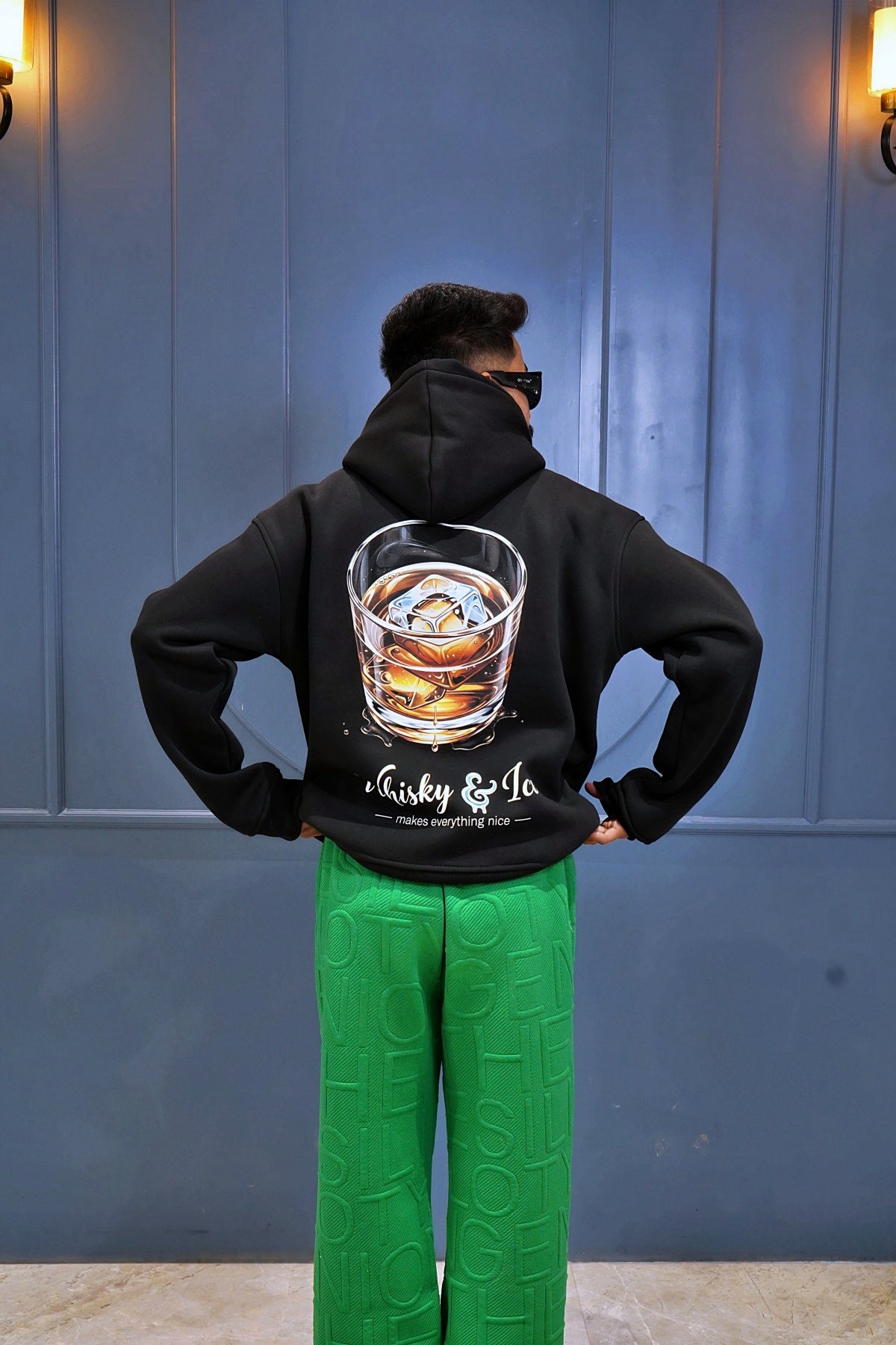 "WHISKY & ICE" Oversized Hoodie