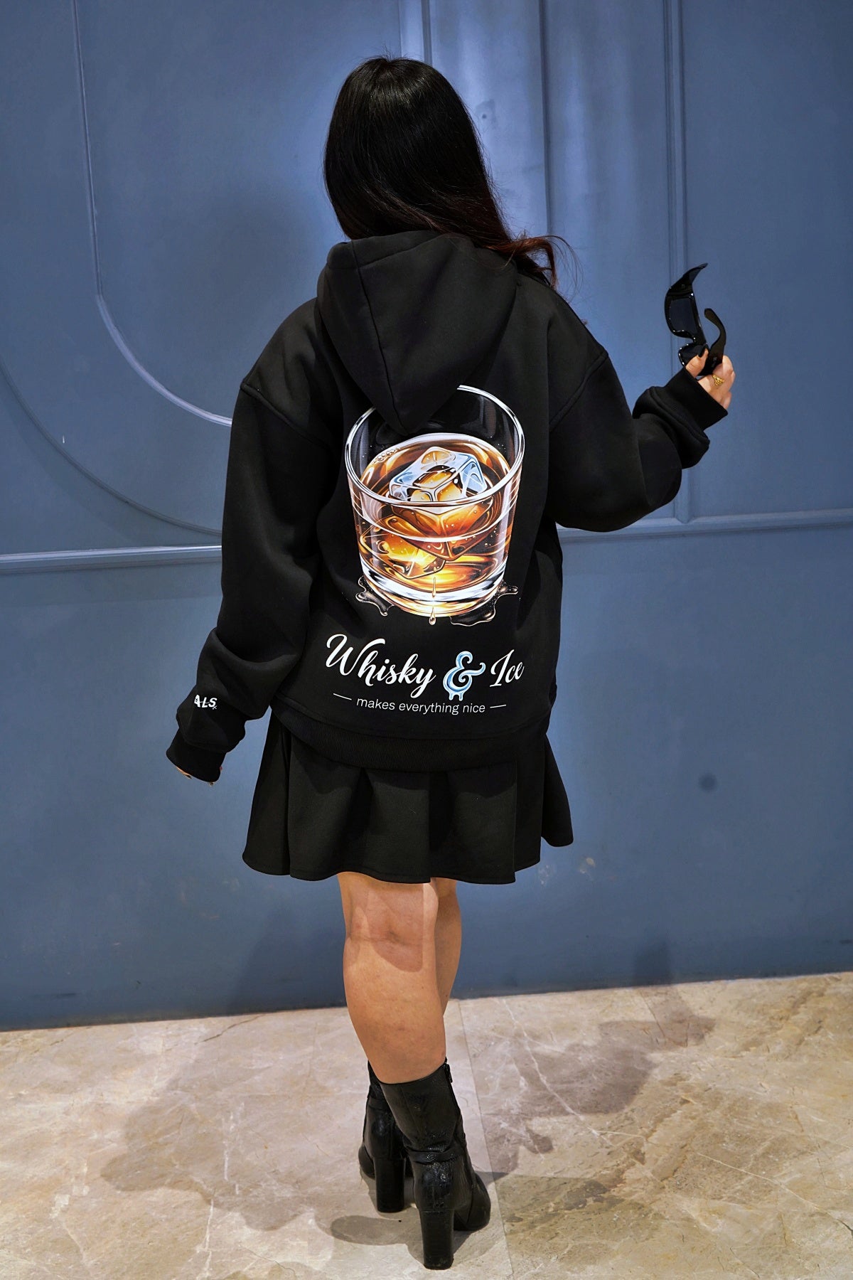 "WHISKY & ICE" Oversized Hoodie