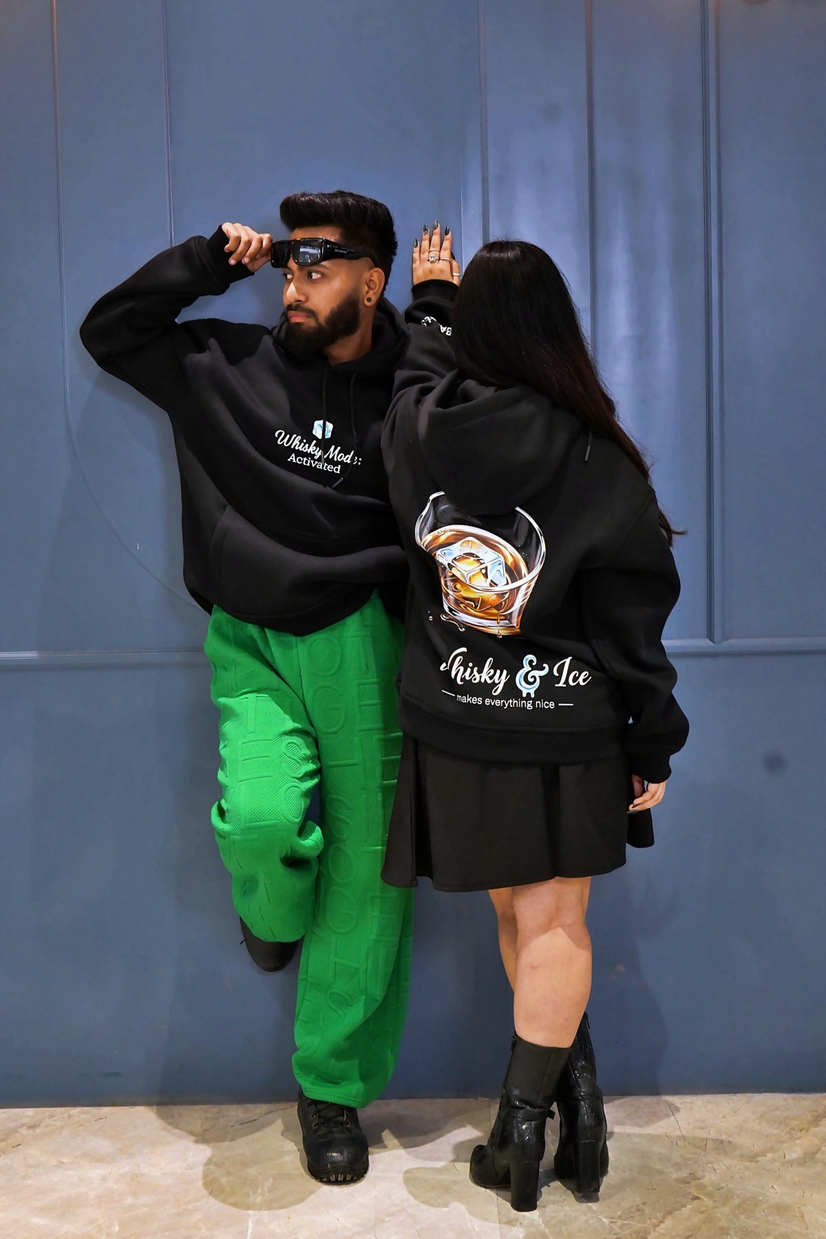 "WHISKY & ICE" Oversized Hoodie