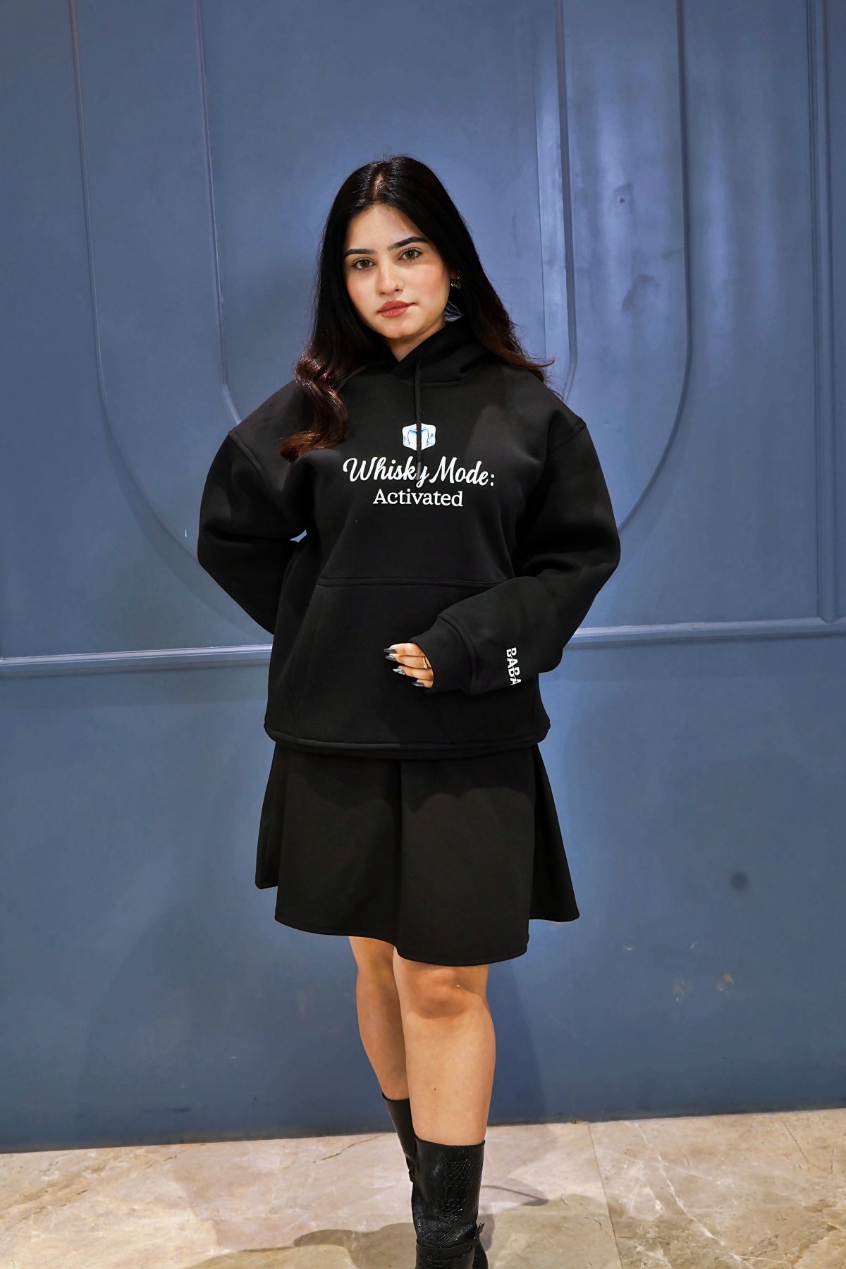 "WHISKY & ICE" Oversized Hoodie