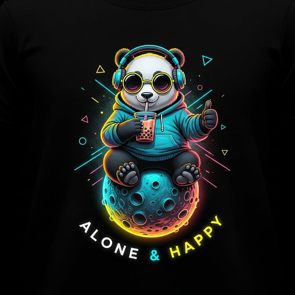'Alone & Happy' Oversized T-Shirt