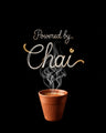 'Powered by Chai' Printed Oversized T-Shirt