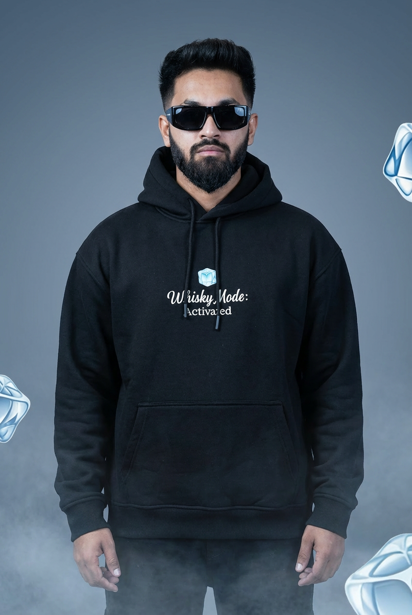 "WHISKY & ICE" Oversized Hoodie